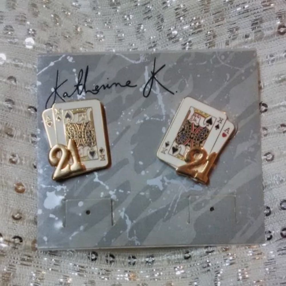 Black Jack Earrings